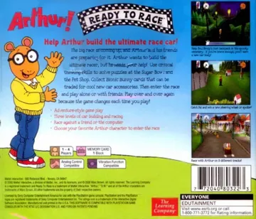 Arthur! Ready to Race (US) box cover back